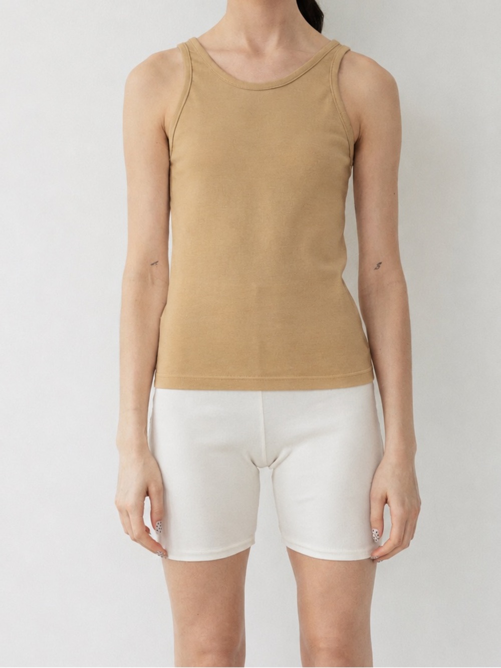 NWT Wol Hide Scoop Back Rib Tank in Barley size M